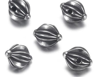 Stainless Steel Beads, 13x10x9mm, 1Pc.