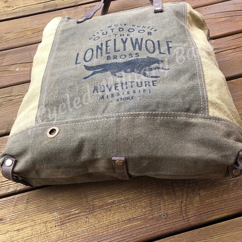 repurposed military tent bolsas