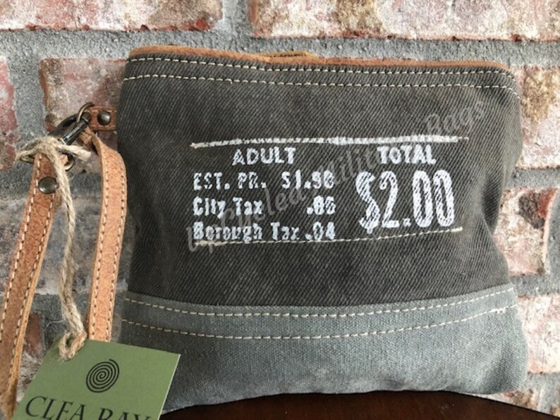 Repurposed Military Tent & Tarp London Clutch Wristlet Etsy