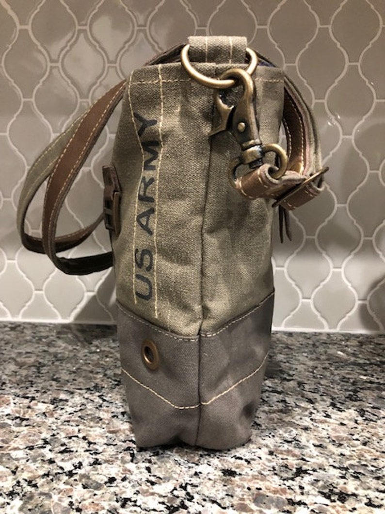 Repurposed Military Canvas US ARMY UpCycled Crossbody Bag Etsy