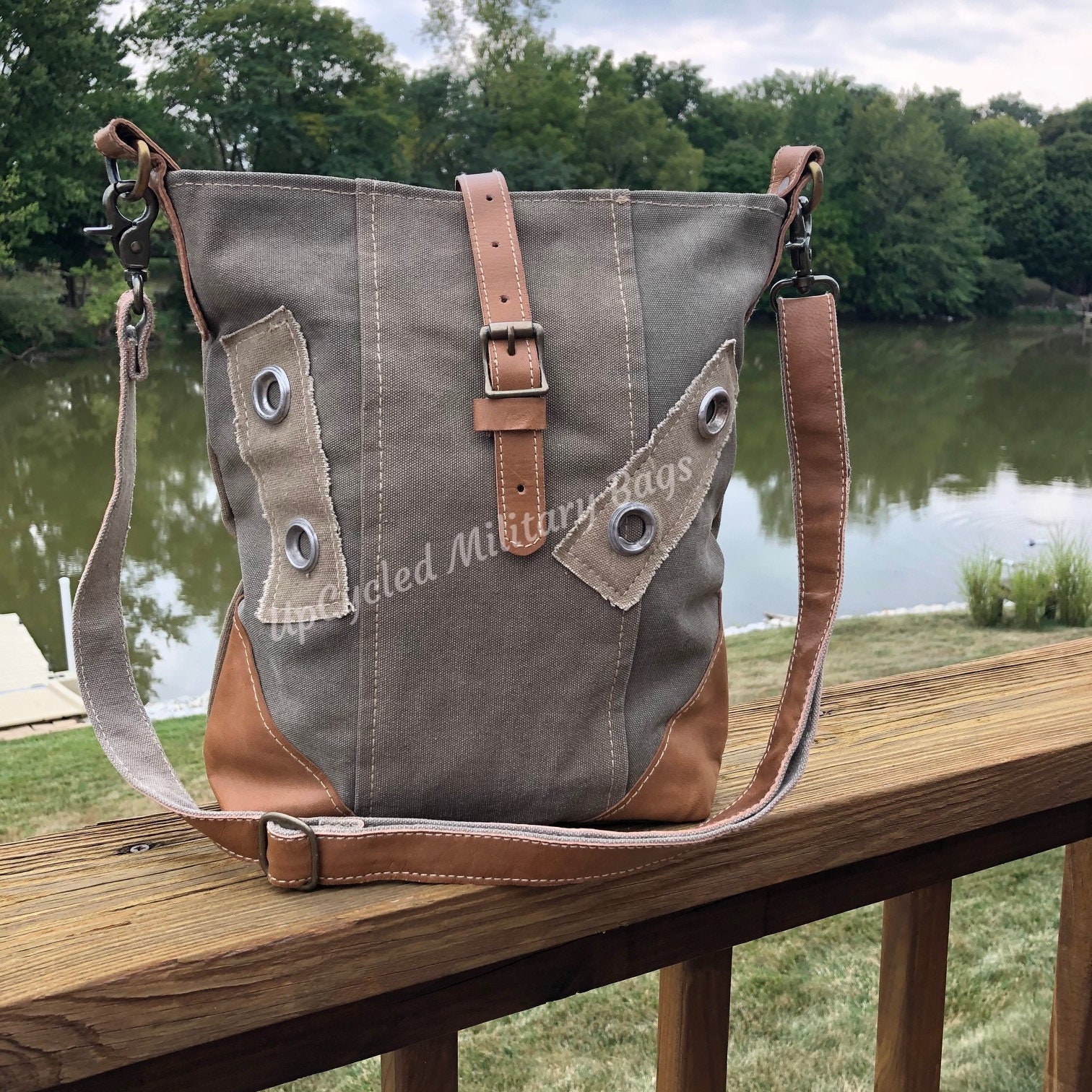 1of1Vintage militaryUPCYCLE shoulder bag