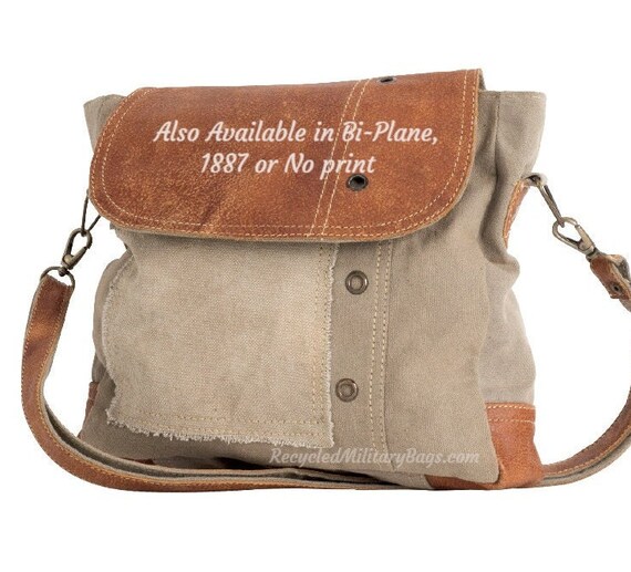 Vintage 1887 Repurposed Military Canvas 