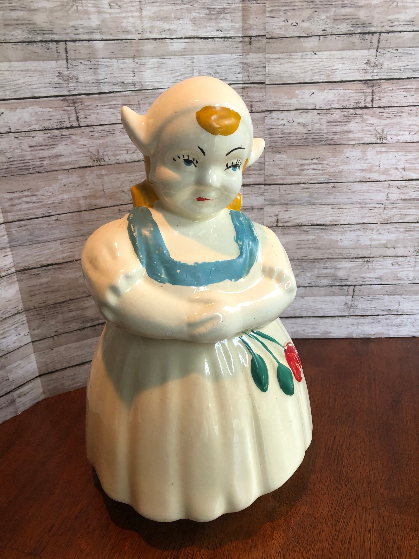 Vintge Dutch Girl Cookie Jar from the 50's Etsy