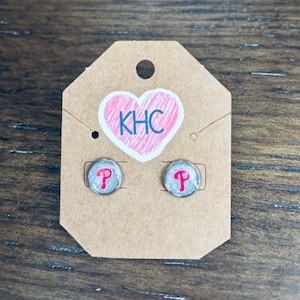 Philadelphia Phillies inspired Stud Earrings