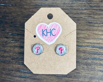 Pendientes inspirados en los Philadelphia Phillies