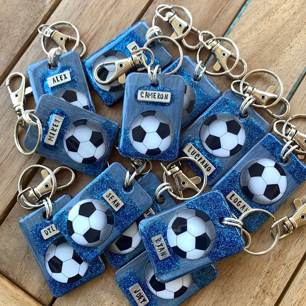 Soccer Bag Tag, Team gift, Keychain, Gift for team players, End of Season gift, Athlete, Gift Idea, Personalized, soccer, sports