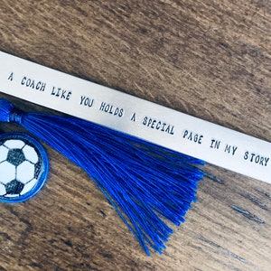 soccer coach gift, thank you Gift For Coach, sports coach gift, Coach&#39;s Gift, practical sport’s gift, gift for sports coach, bookmark