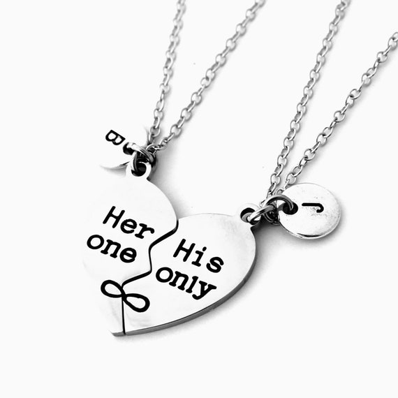 Couple Necklace, Couple Necklace Set, Couples Necklace Set, Couple Necklace  for 2, His and her gift, Couples necklace set,his hers necklaces