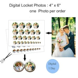 Custom Digital Photo Print  Circle shaped locket Size photo  Digital Locket Photo Print   Locket Photo Prints  Locket Pictures