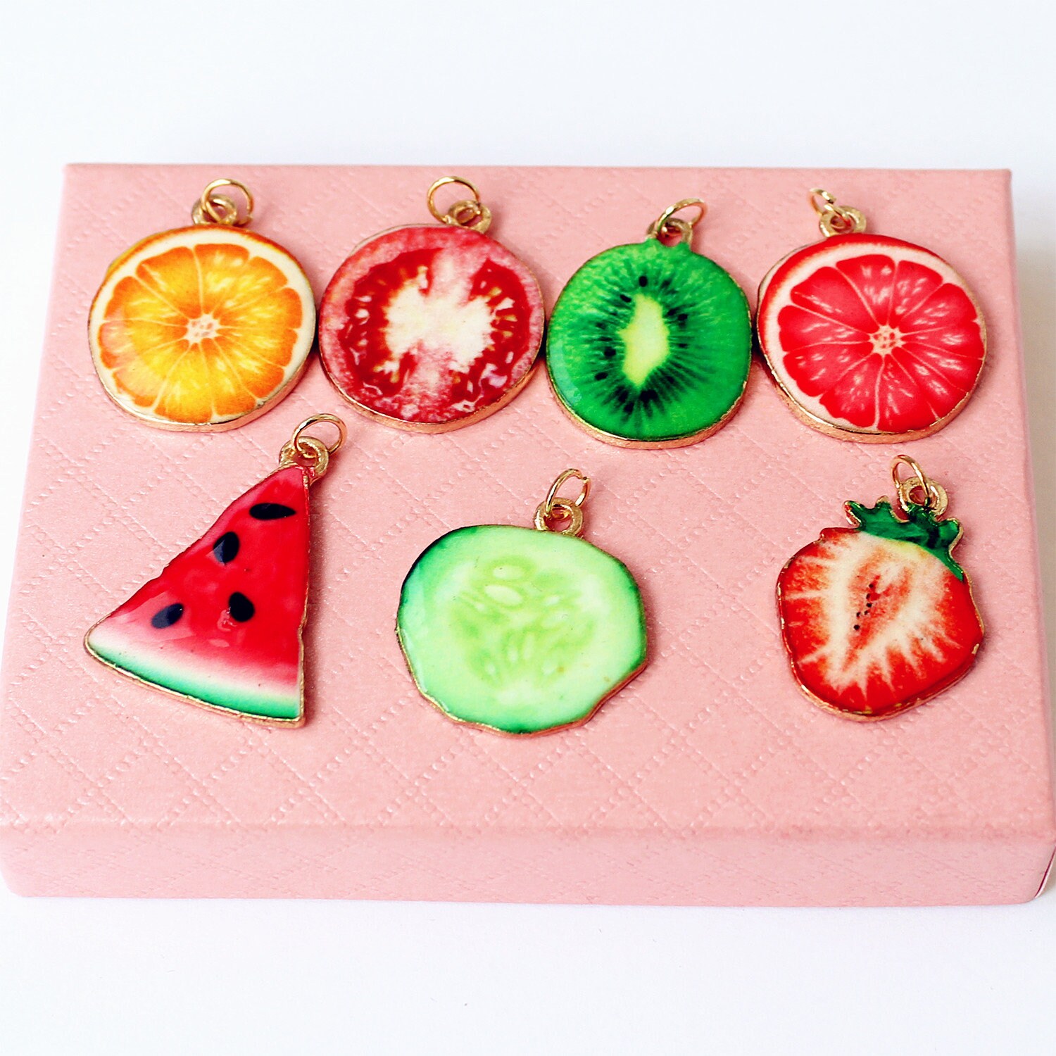 Fruit Necklace Kiwi Pendant Necklace Kiwi Necklace Kiwi Etsy Israel