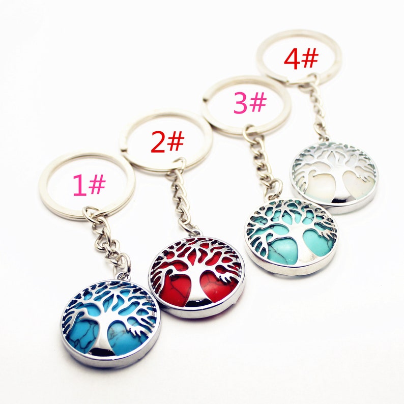 family-tree-keychain-family-birthstone-keychain-tree-of-life-etsy