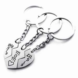 3PCS/SET Mom, daughter keychain,Mother daughter gift  Sister keychain  girlfriend gift, valentines day gift