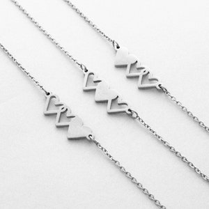 Mother Daughter,Sister Necklace / Bracelet,Best Friend Necklace & Bracelet For 3, Family Gift, Christmas Gift, Mother&#39;s Day Gift