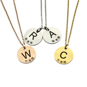 Carta inicial personalizada Collar Collar de corazón Regalo para mamá, regalo de hermana, collar delicado, regalo de San Valentín Regalo de Navidad