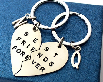 Set Portachiavi Best Bitches For Life – 2 Pezzi In Acciaio Inox Con Scatola Regalo, Regalo Per Migliore Amica E Sorella - 4
