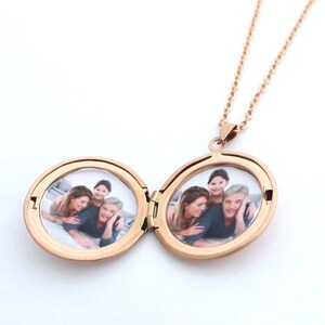 Custom Engraved Lockets Necklace With Photo-personalized Locket ...