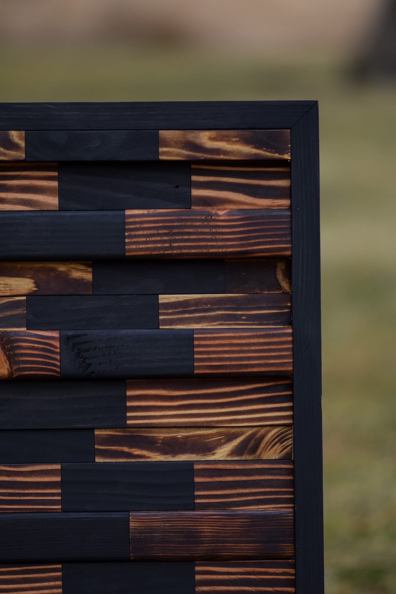 Burnt Wood Art handmade reclaimed wood wall art from the Etsy