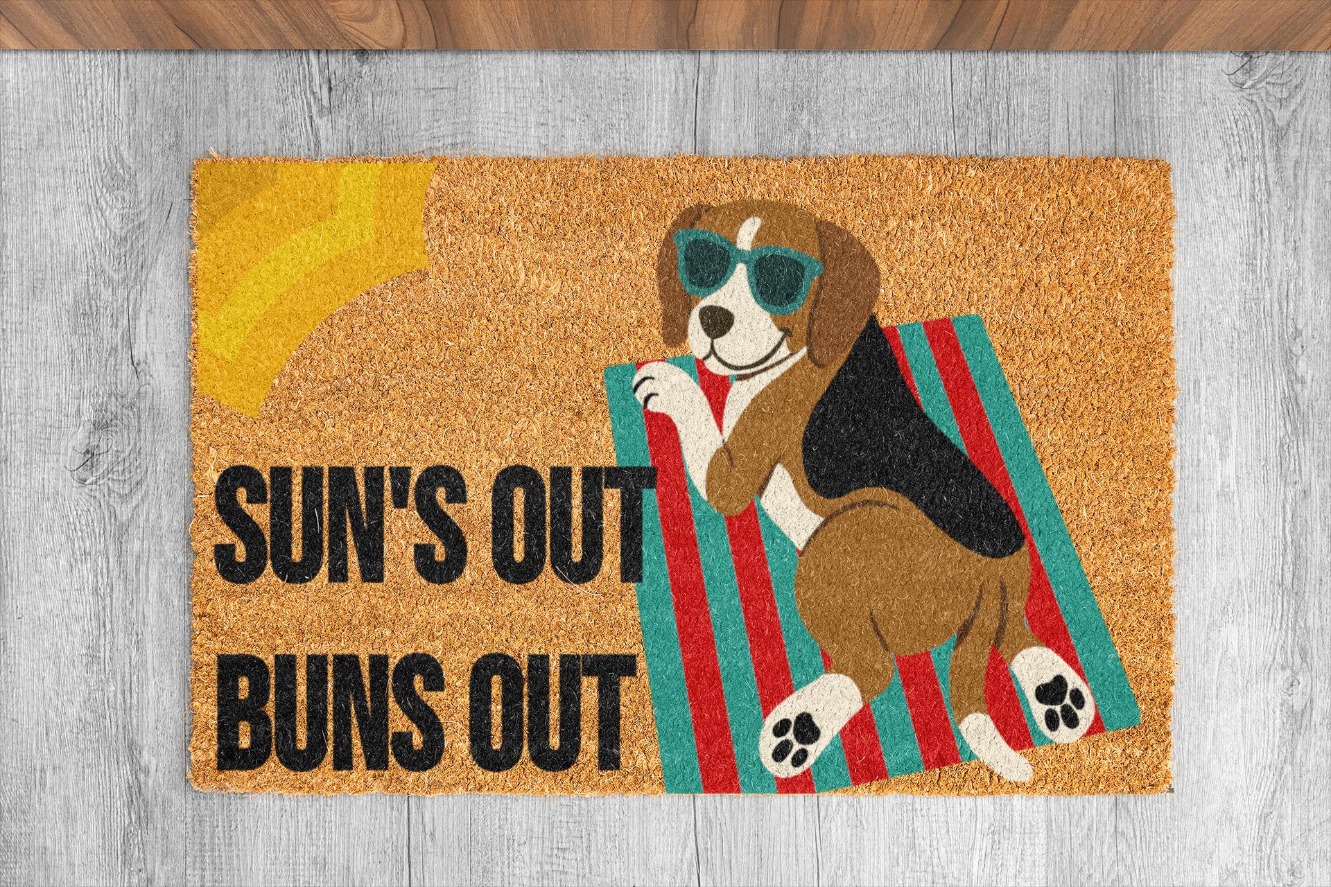 Custom Doormat of Beagle Hunting Dog Gift for Dog Lover Gift