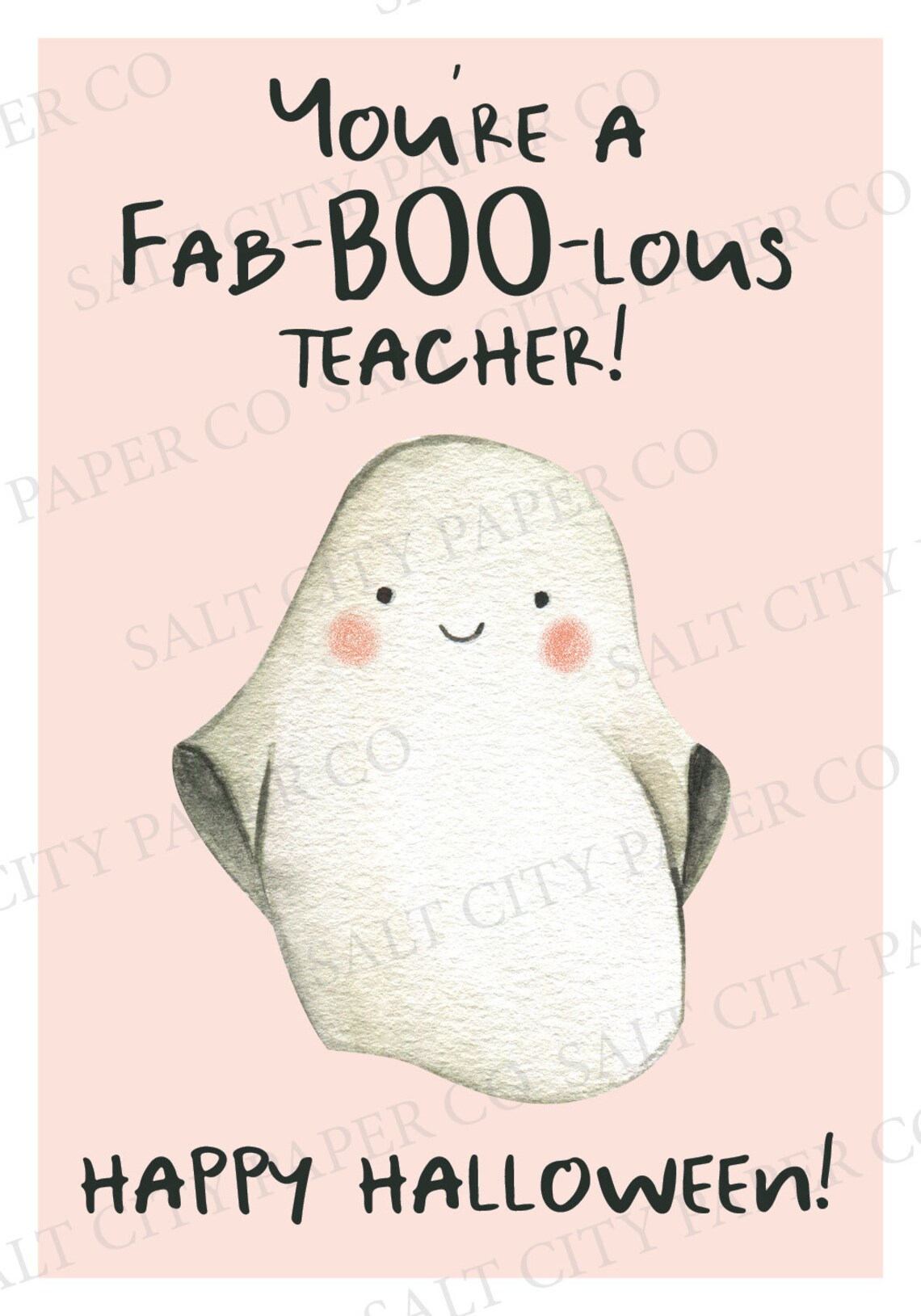 PRINTABLE You're a Fab-boo-lous Teacher Gift Tag Teacher - Etsy