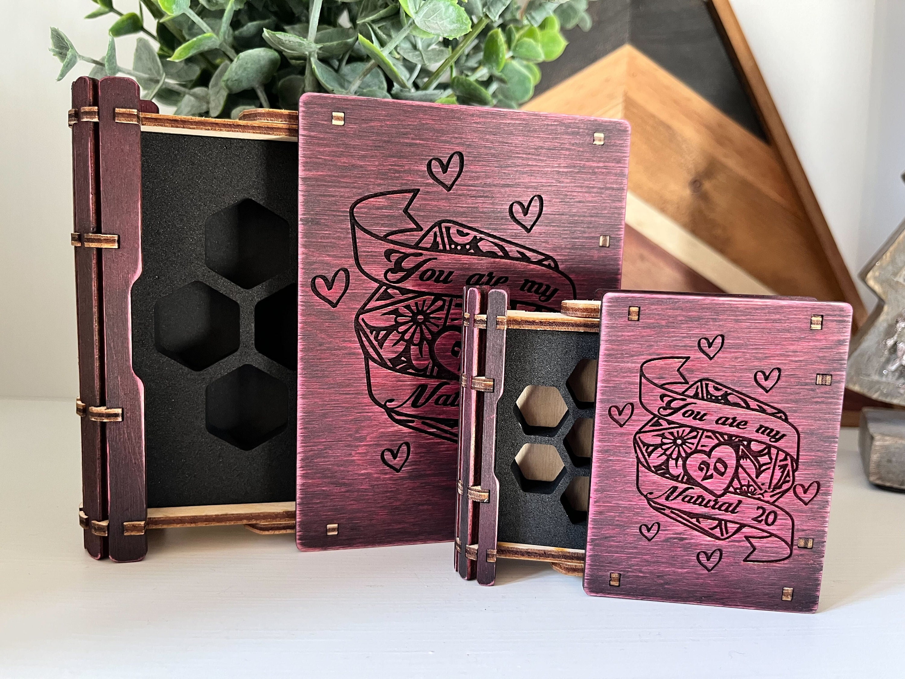 Valentines Dice Box | DnD Valentines Gift | DnD Gift | Free Dice | You Are My Natural 20 | Customizable Valentine's DnD Gift