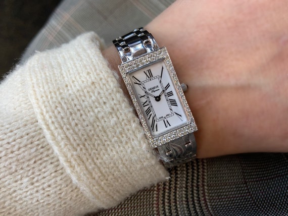 Geneve Supreme 14K White Gold Watch - Gem