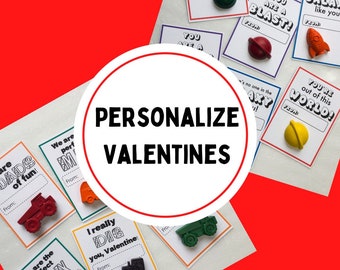 Crayon Valentine Add On: Personalize with Child’s Name