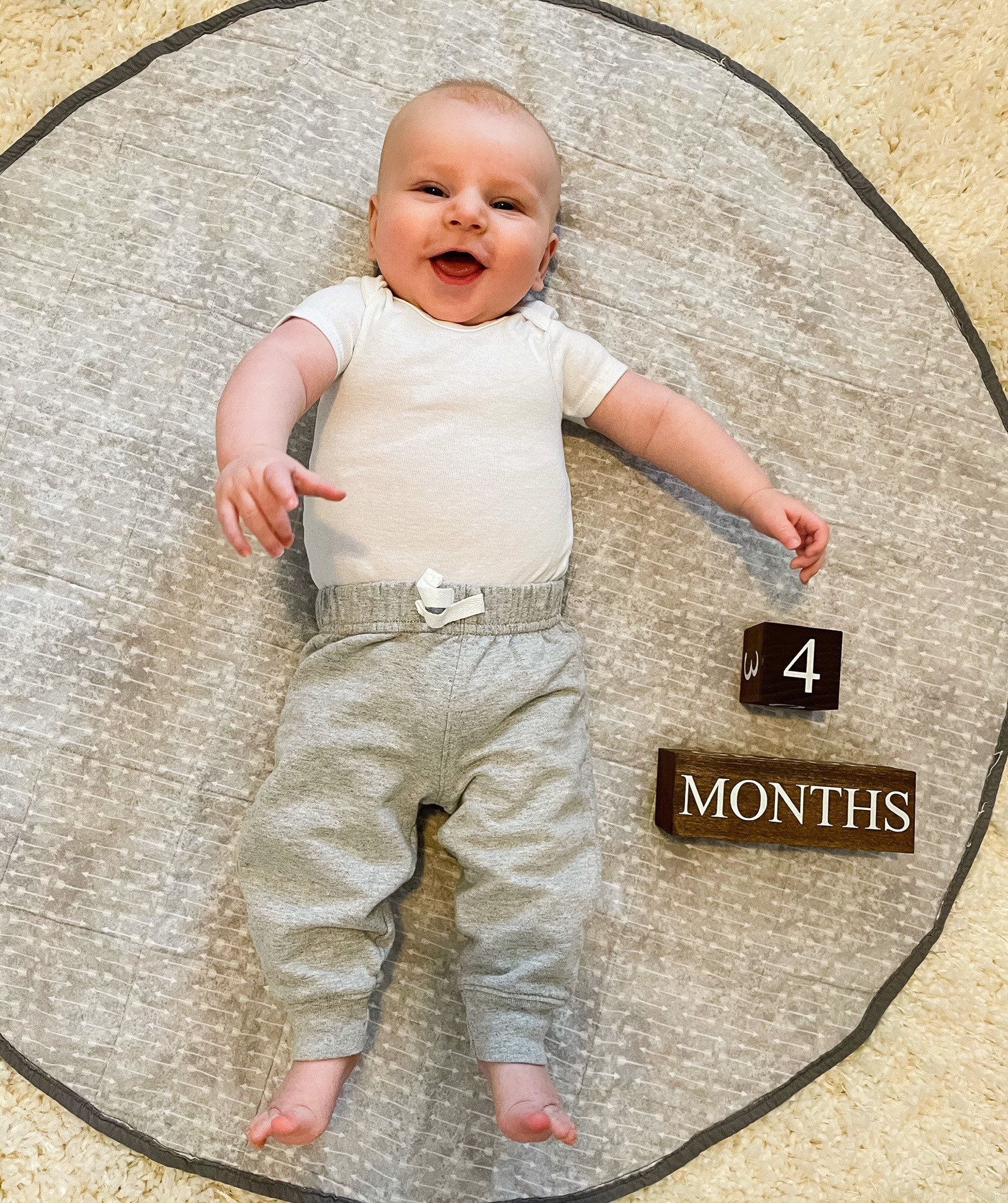 Baby Milestone Mat. Reversible Play Mat. Baby Play Mat. Tummy Etsy