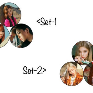 Itzy All Eras Buttons (K-Pop Buttons)