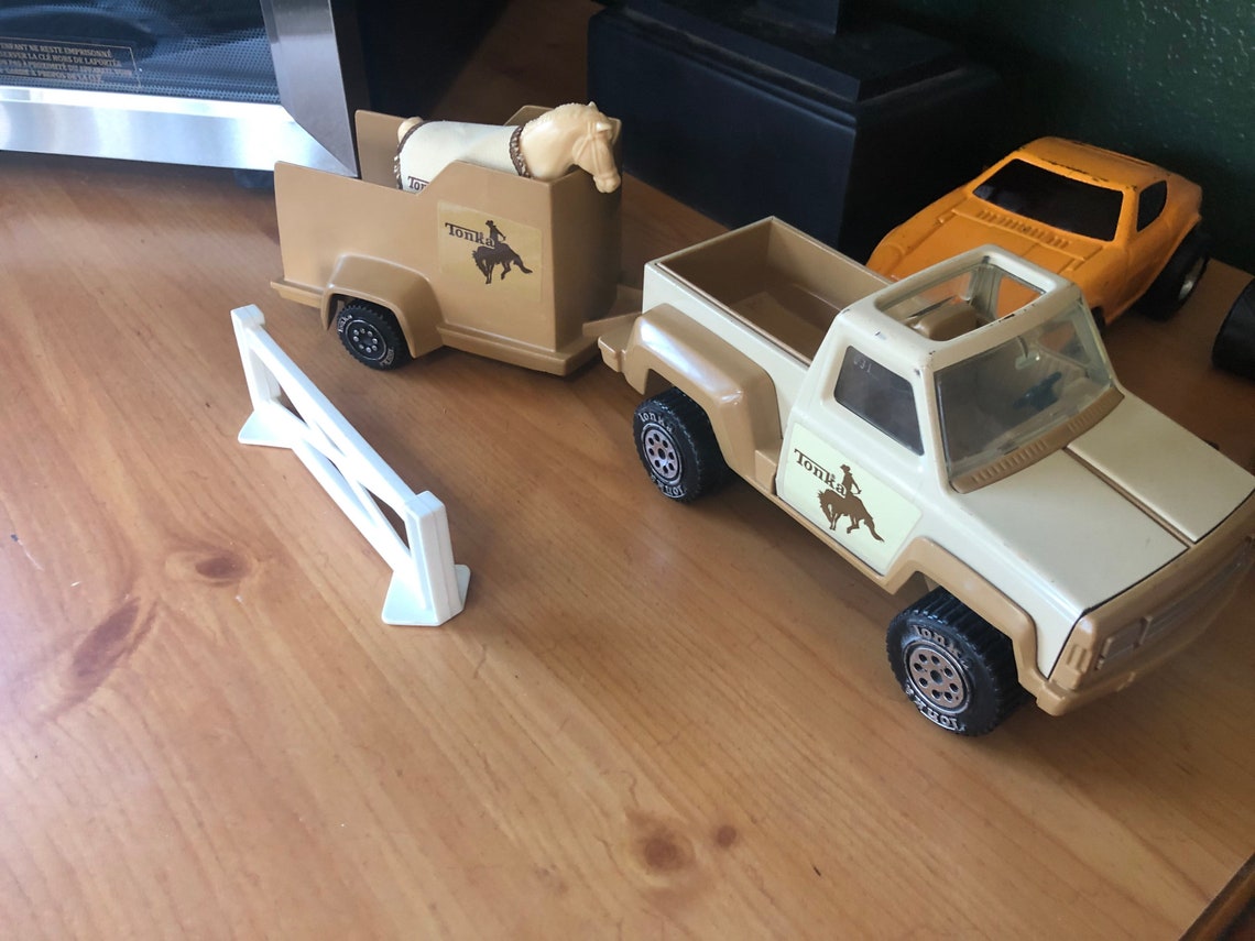 Rodeo Tonka truck horse and trailer Etsy
