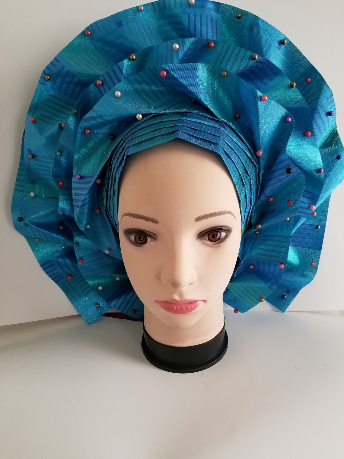 Auto Gele Head Wrap/ Wedding Headtie/ Wedding Head Wrap/bridal Auto
