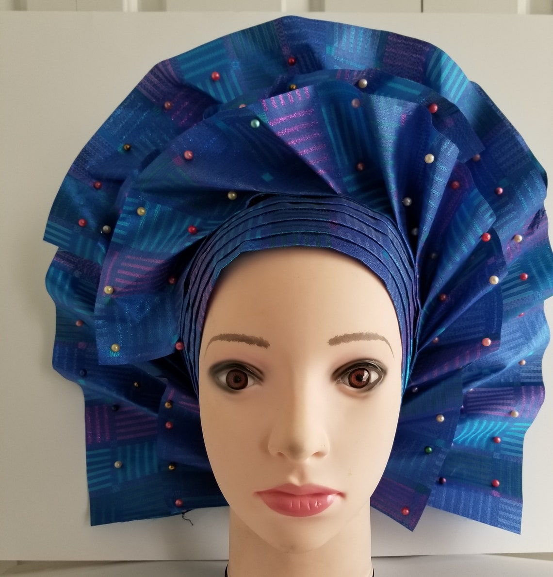 Auto Gele Head Wrap/ Wedding Headtie/ Wedding Head Wrap/bridal Etsy