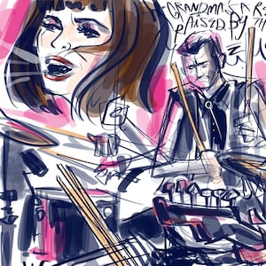 The Ghost Wolves Drawn Live at the Mohawk, 1-15-23