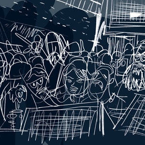 The Crowd Front of Stage at the Mohawk 5.10.19