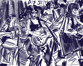 Die Spitz Drawn Live at Hotel Vegas 7.10.22