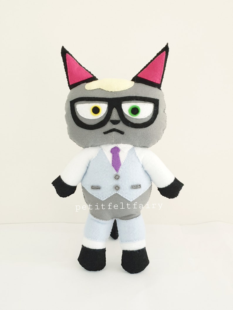 Download Animal Crossing New Horizons Raymond Plush Ac Smug Cat Plush Raymond Inspired Animal Crossing Felt Plush Toys Games Video Games Kromasol Com