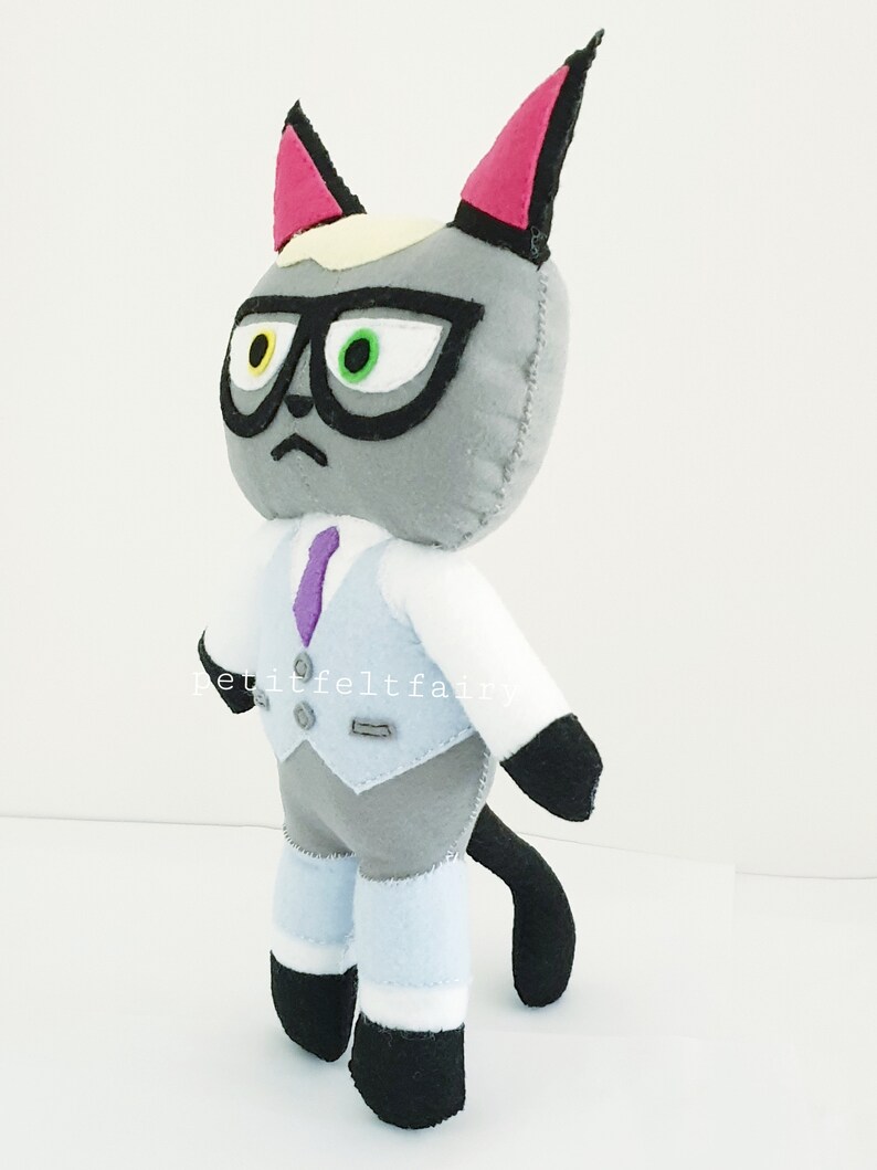 Download Inspired Animal Crossing Felt Plush Animal Crossing New Horizons Raymond Plush Ac Smug Cat Plush Raymond Toys Games Games Puzzles Sultraline Id