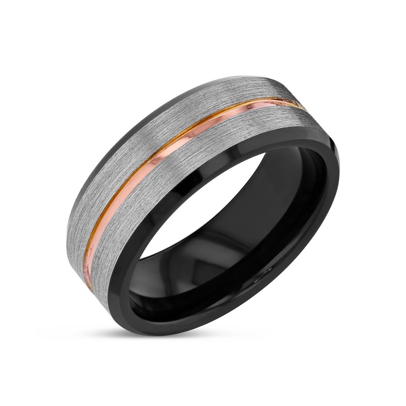 Tungsten Ring Tungsten Wedding Band Men Mens Wedding Band Etsy