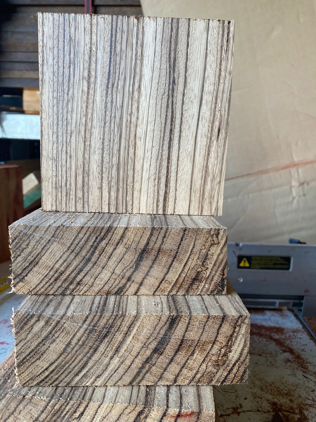 Beautiful Exotic Zebra Wood Turning Wood Bowl Blank 4 X4 X 2 LATHE SIZE