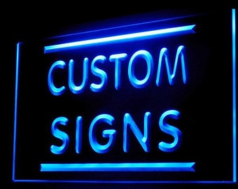 270070 Your Text Name Personalized Custom Made Customize Home Bar Shop Cafe Store Open Display LED Light Neon Sign