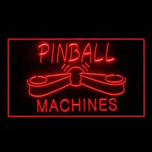 230046 Pinball Machine Bouncing Controller Game Room Man Cave Home Decor Display LED Light Neon Sign