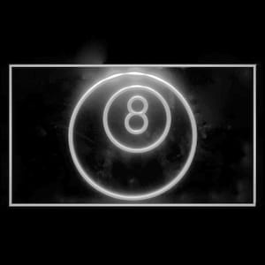 230028 8 Ball Pool Hall Biljart Game Room Man Cave Prive Club Spelers Home Decor Display Led Licht Neon teken