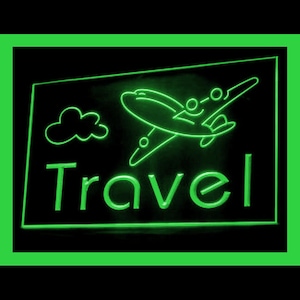 190142 Travel Airline Ticket Agency Shop Store Display aperto Insegna al neon con luce a LED