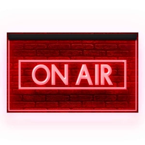 140017 On Air Recording Studio Audio LIVE Decorazioni per la casa Display LED Insegna al neon