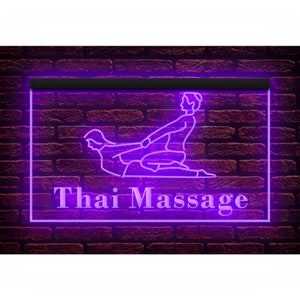 160085 Thai Massage Body Beauty Salon Shop Open Decor Display LED Light Neon Sign