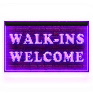 120017 Walk-Ins Benvenuto Negozio Negozio Caffetteria Salone Ristorante Display Insegna al neon con luce a LED