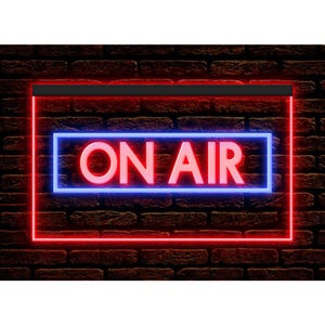 140017 On Air Recording Studio Audio LIVE Home Decor Display LED Light Neon Sign 7 colors or 16 Colors By remote or 13 Sets Dual Color