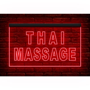160062 Thai Massage Relax Salon Spa Beauty Shop Home Decor Display LED Night Light Neon Sign