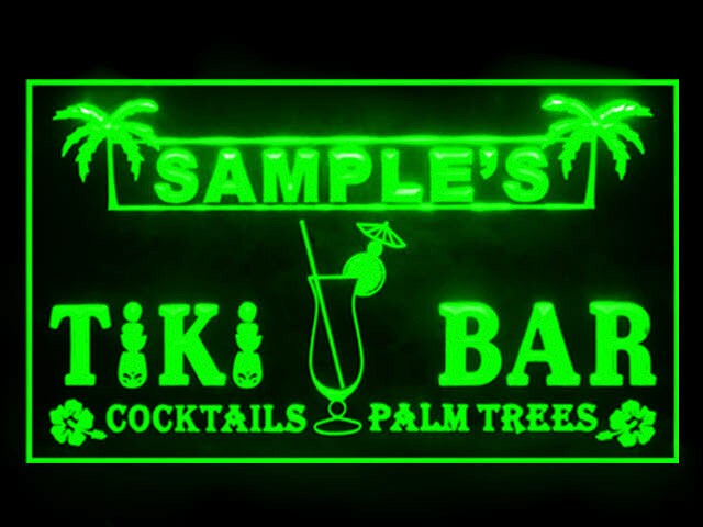 170079 Tiki Lounge Bar Cocktail Beach Huts Display Accessible LED Light Sign 170079 Tiki Lounge Bar Cocktail Beach Huts Display Accessible LED Light Sign
