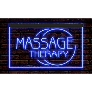 160035 Terapia di massaggio Salone di bellezza Negozio aperto Decorazioni per la casa Display LED Luce notturna Insegna al neon