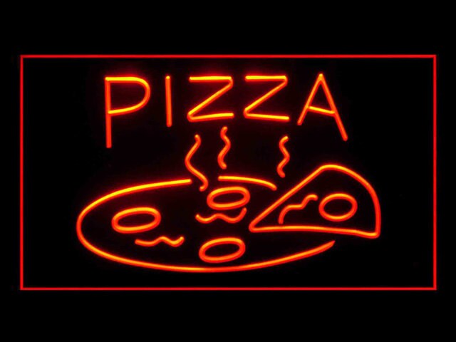 270041 Pizza Shop Personalized Your Text Display LED Light Sign